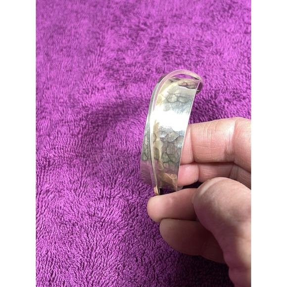 Lasnier Vintage Jewelry One Of A Kind Hand Homemade Bangle Braclet Silver - Picture 2 of 6